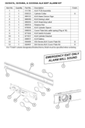33/3547A ALK EXIT ALARM KIT